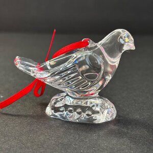 Waterford Crystal Ornament 12 Days of Christmas Dove 1996 No Box